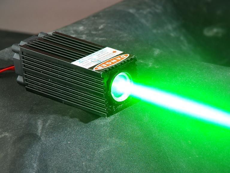 532nm 60mW 녹색 레이저 모듈 thick laser beam - Click Image to Close